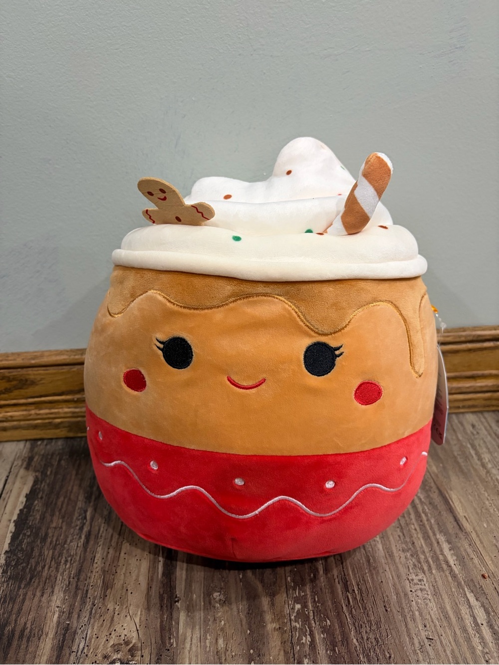 Squishmallows Rare Ginger the Gingerbread Latte 12” NWT